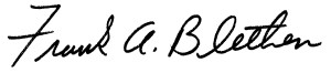 franks signature